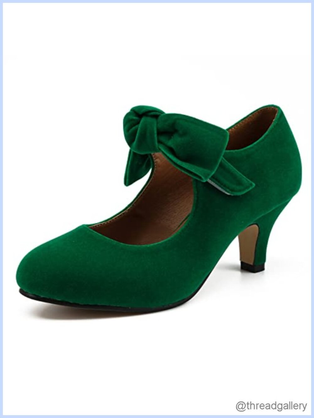 Faux Velvet Kitten Heel Mary Jane Pumps Round Toe Ankle Strap Wedding
